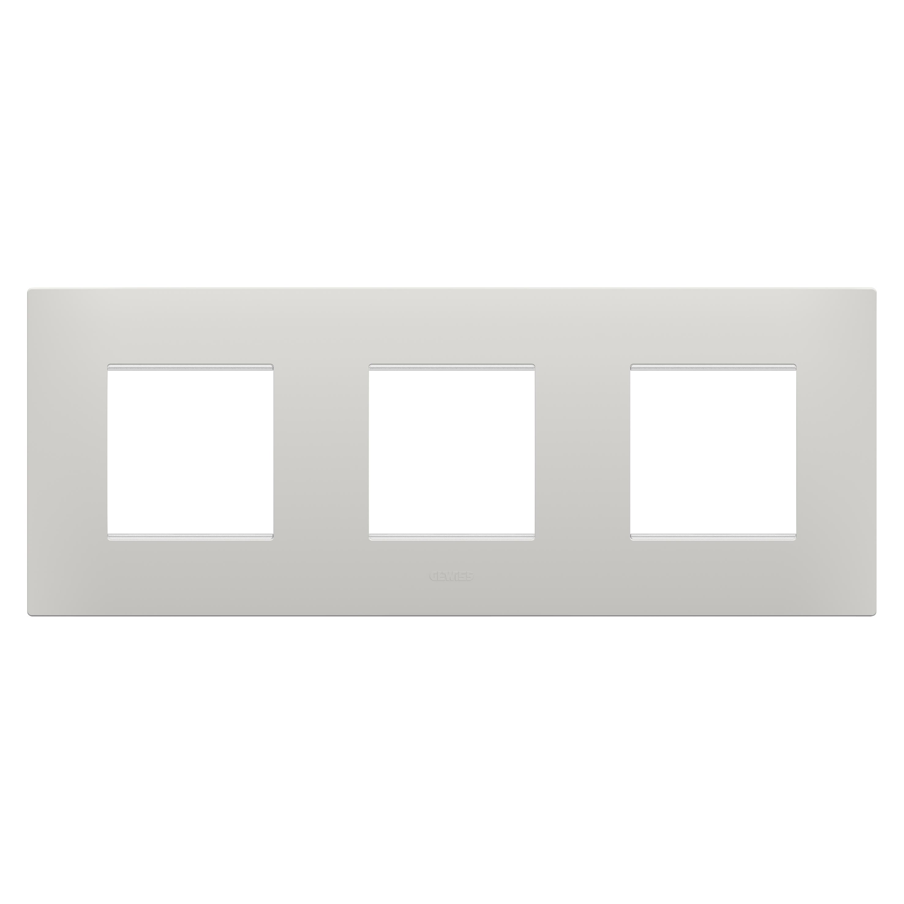 Рамка трехместная Gewiss Chorusmart EGO горизонтальная технополимер Глина (GW16026CY)