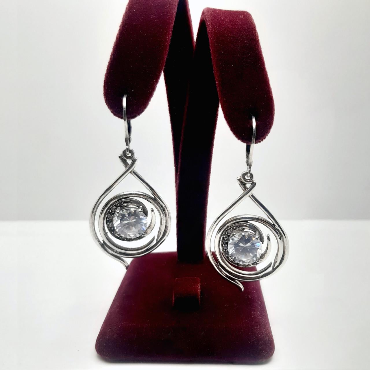 Серьги серебро висячие 925° 12,70 г (С-120)