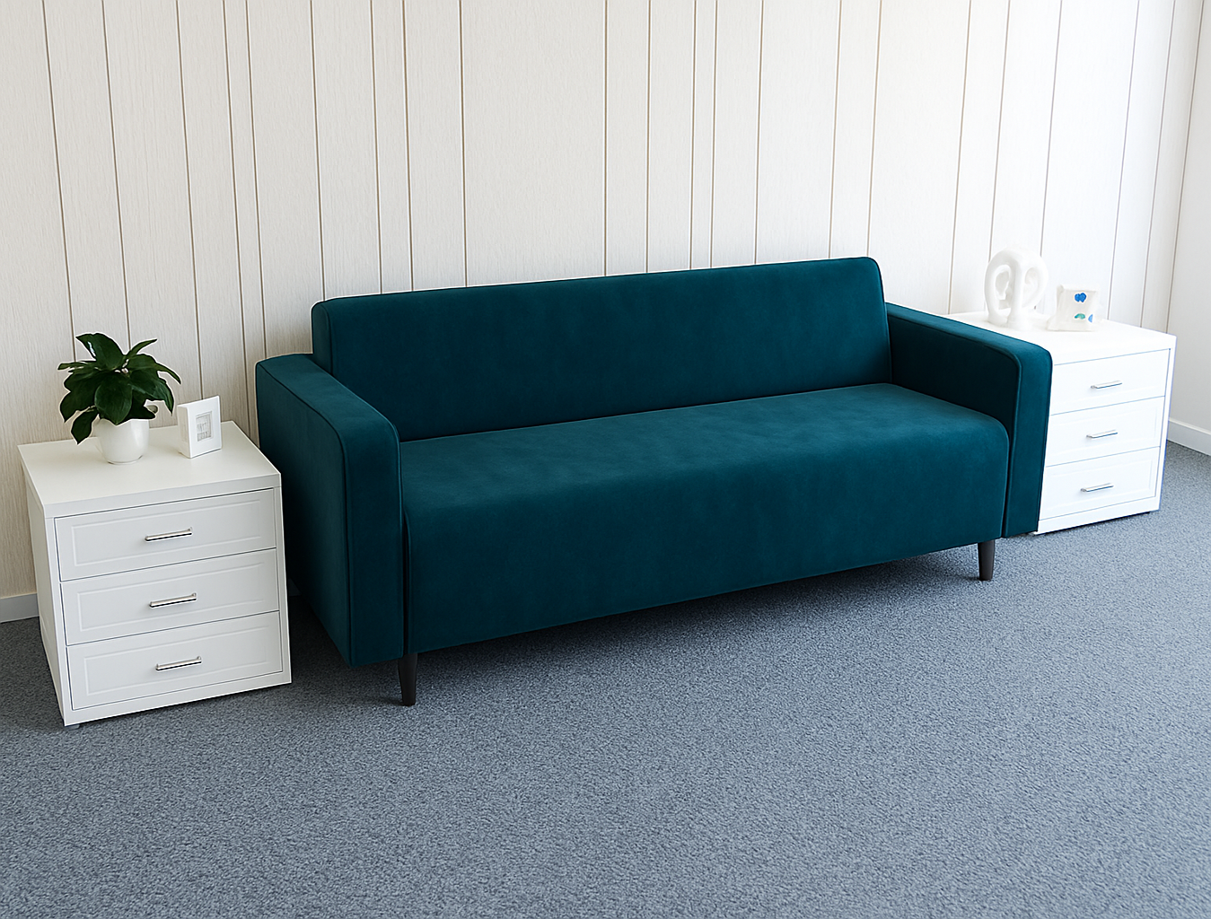 Диван офісний Tobi Sho Тайм з підлокітниками велюр Крокус 1760х680х770 мм Морська хвиля (Морська хвиля/88) - фото 1 Диван офісний Tobi Sho Тайм з підлокітниками велюр Крокус 1760х680х770 мм Морська хвиля (Морська хвиля/88) - фото 1