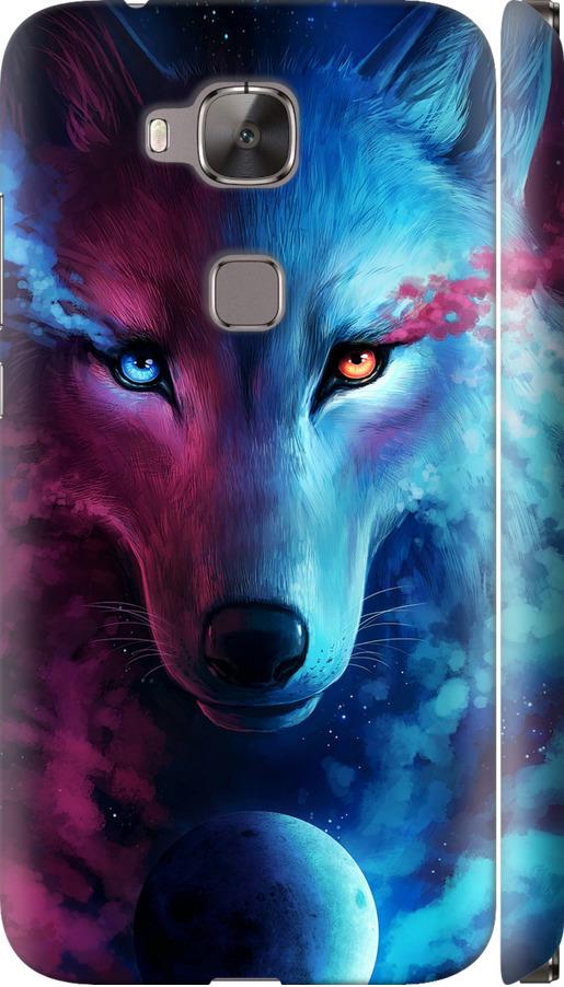 Чехол на Huawei G7 Plus Арт-волк (3999m-952-42517) Чехол на Huawei G7 Plus Арт-волк (3999m-952-42517)