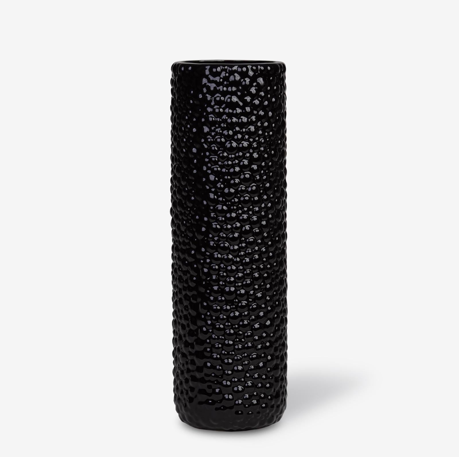 Ваза Гранд Презент 0101 Цилиндр керамика 47 см Черный (24553)