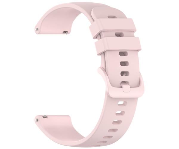Ремешок Silicone для Hoco Y41/Y38/Y35/Y33/Y27/Y26/Y24 22 мм Розовый