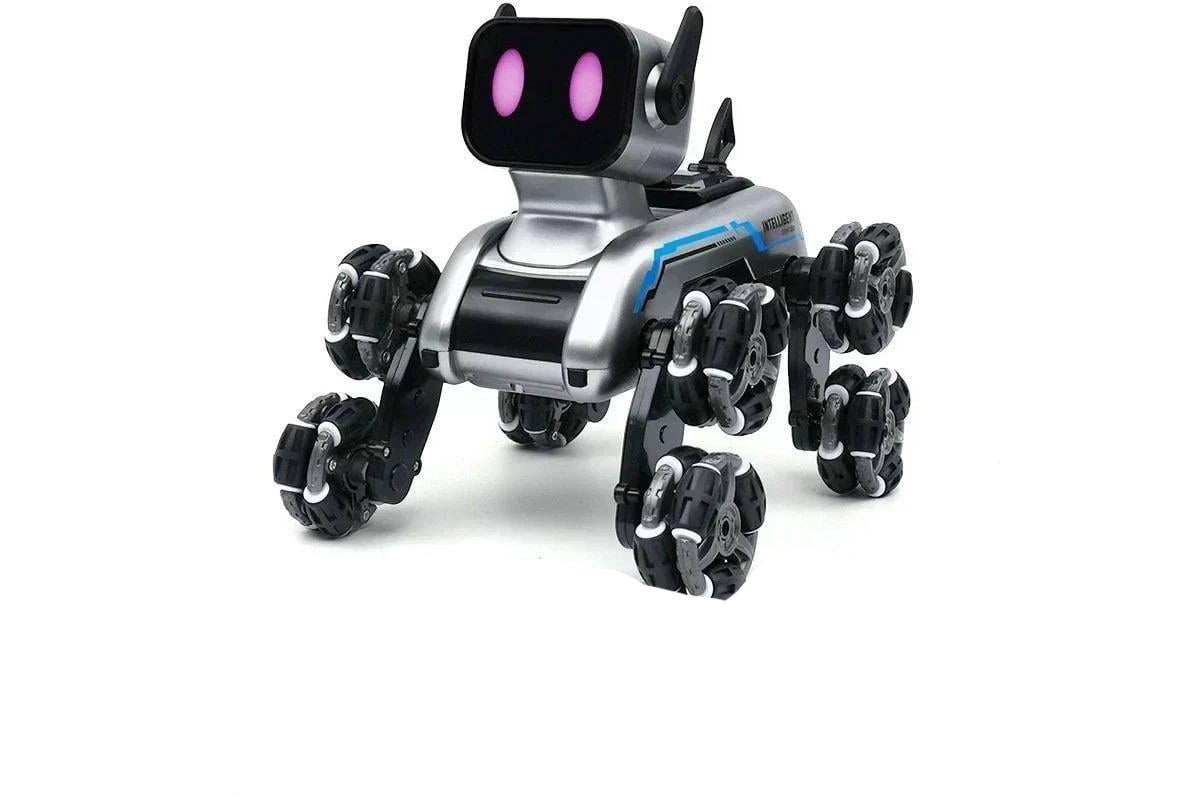 Игрушка интерактивная детская Stunt Robot Dog Собака-робот на радиоуправлении 8 колес