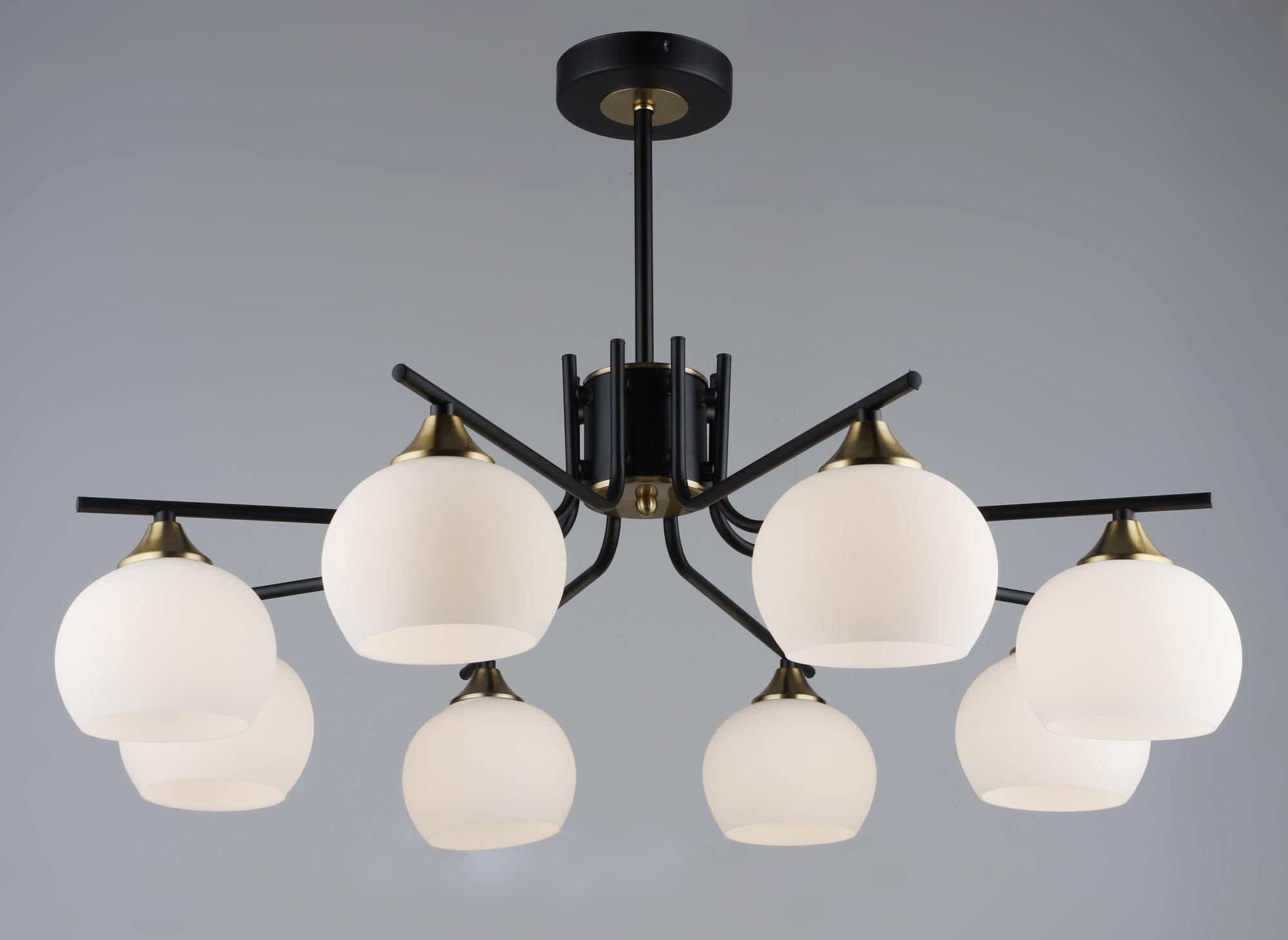 Люстра Valeso N6616/8 Чорний/Мідний