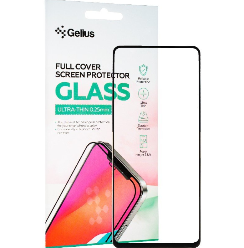 Защитное стекло Gelius Full Cover Ultra-Thin 0.25mm для Tecno Spark 10 Pro Black