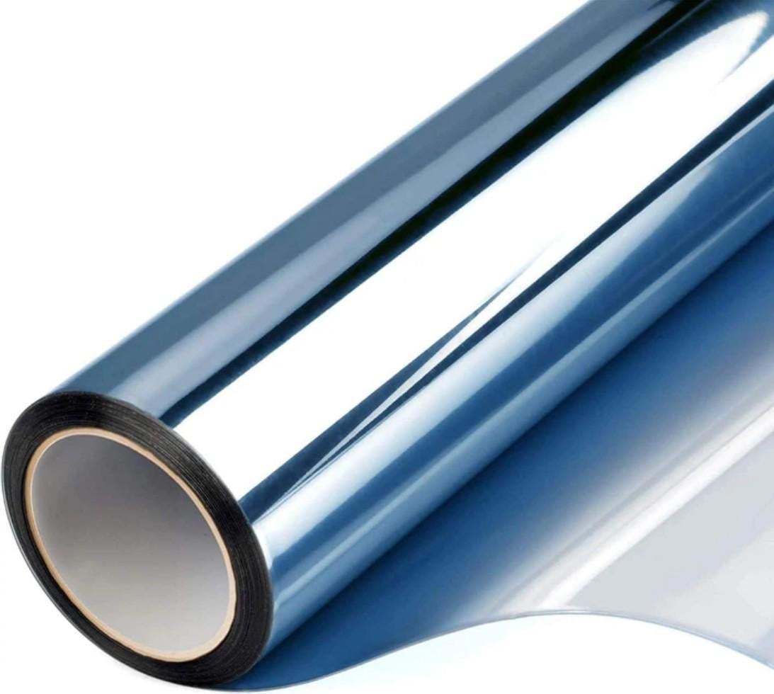 Пленка на окна зеркальная солнцезащитная самоклеящаяся теплоотражающая 200х90 см (33332237) Пленка на окна зеркальная солнцезащитная самоклеящаяся теплоотражающая 200х90 см (33332237)