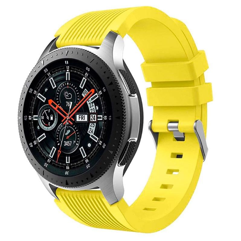 Силиконовый ремешок Watchbands Galaxy для Samsung Galaxy Watch 46 мм Желтый (WB001GALAXYYELLOW46) - фото 2