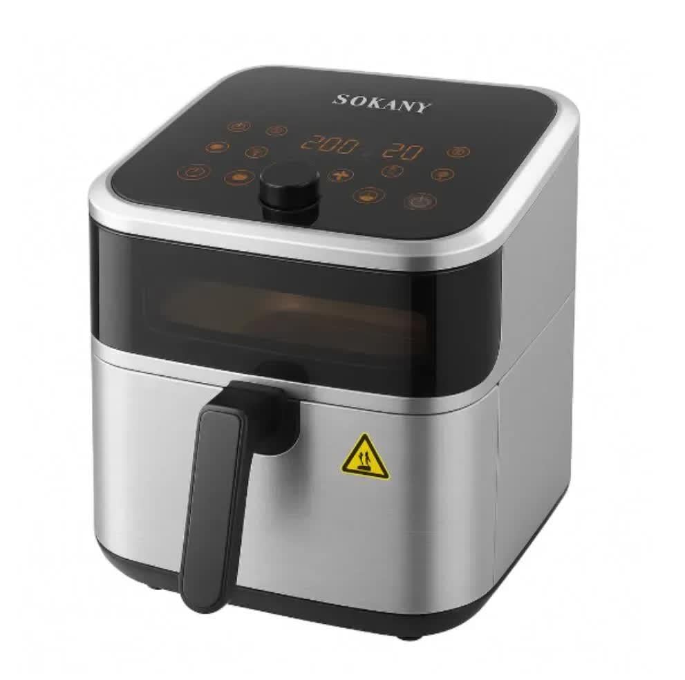 Аэрофритюрница Sokany SK-10081 с сенсорным управлением 2000 Вт 9 л (29172344)