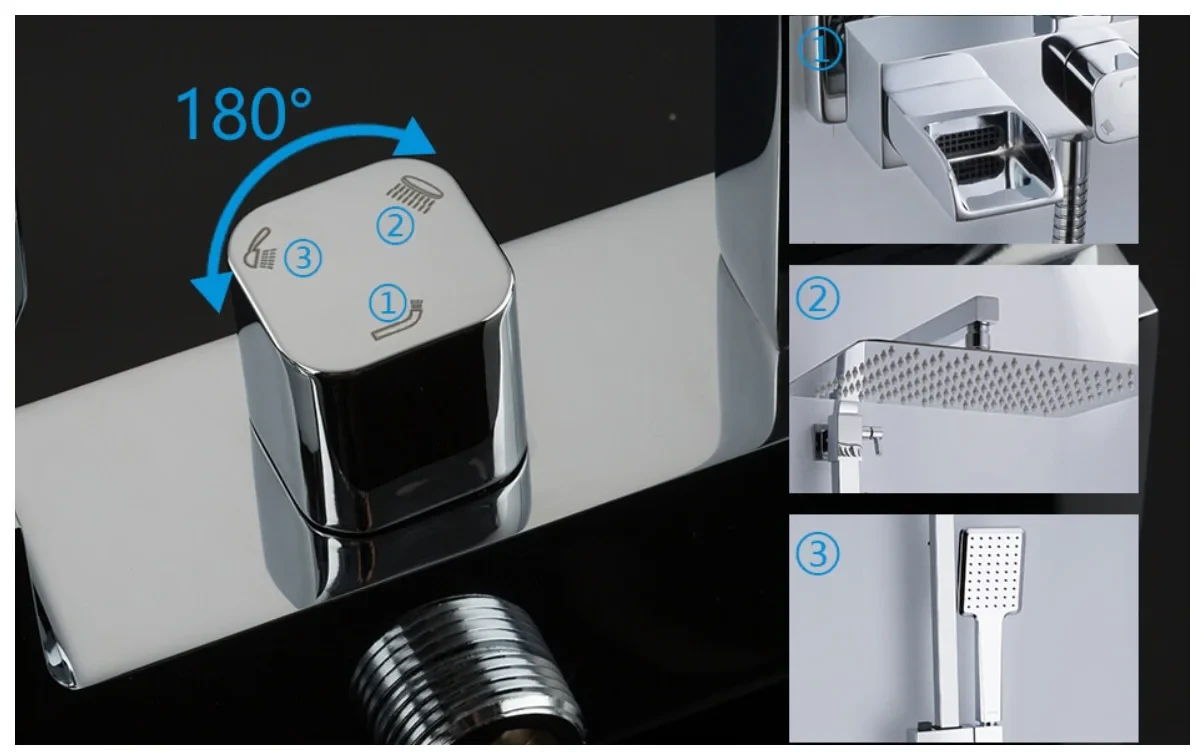 Душевая система Gappo G07 G2407-20 Хром - фото 3