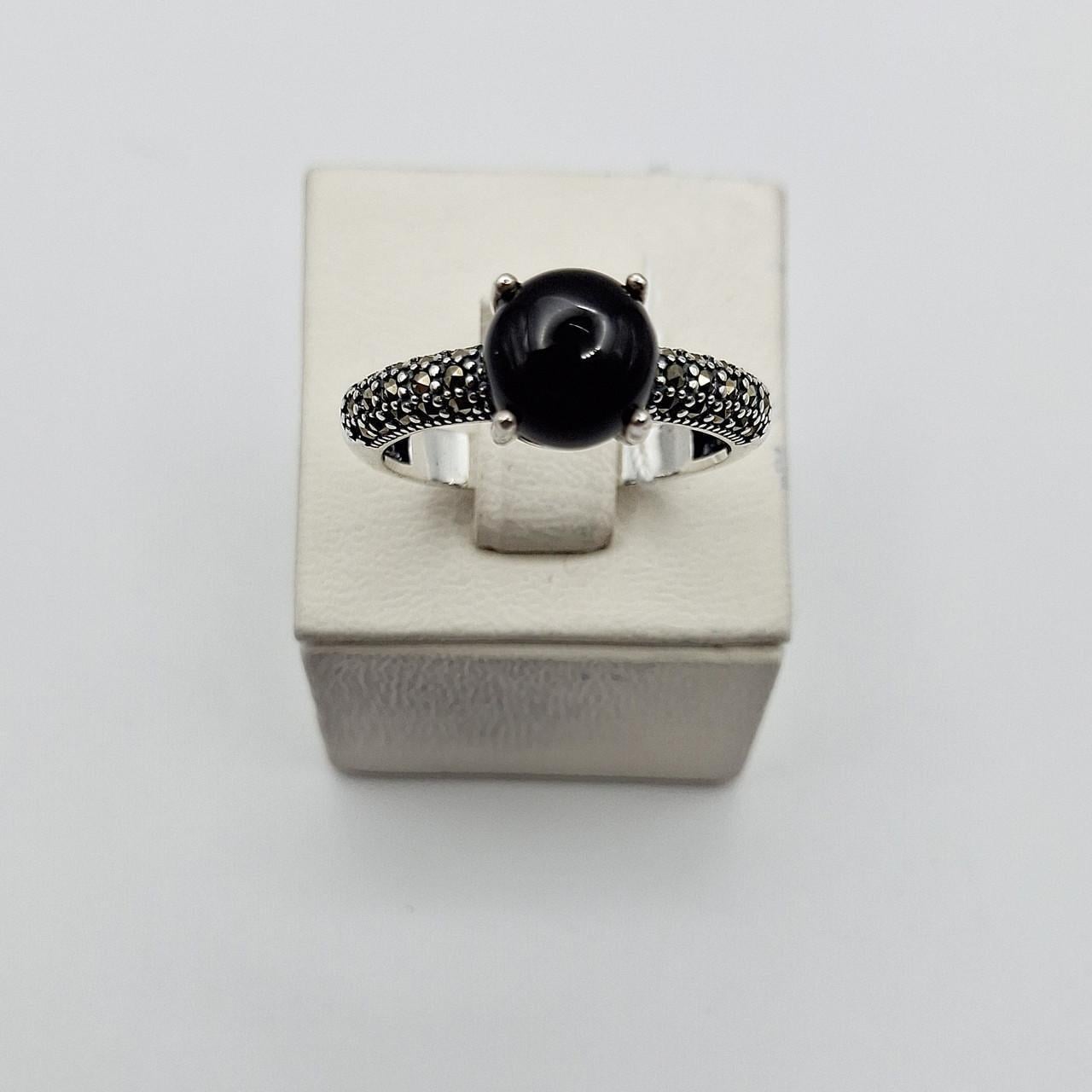 Кольцо серебряное с агатом р. 19 3,58 г (2643759692) Кольцо серебряное с агатом р. 19 3,58 г (2643759692)