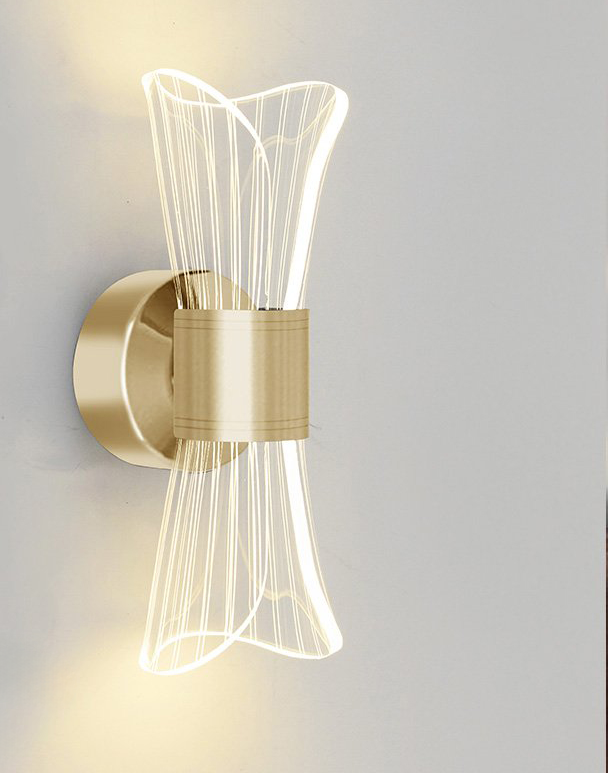 Бра світлодіодний ESLLSE DIO 12 Вт 230х80х95 мм Золотий (10129)