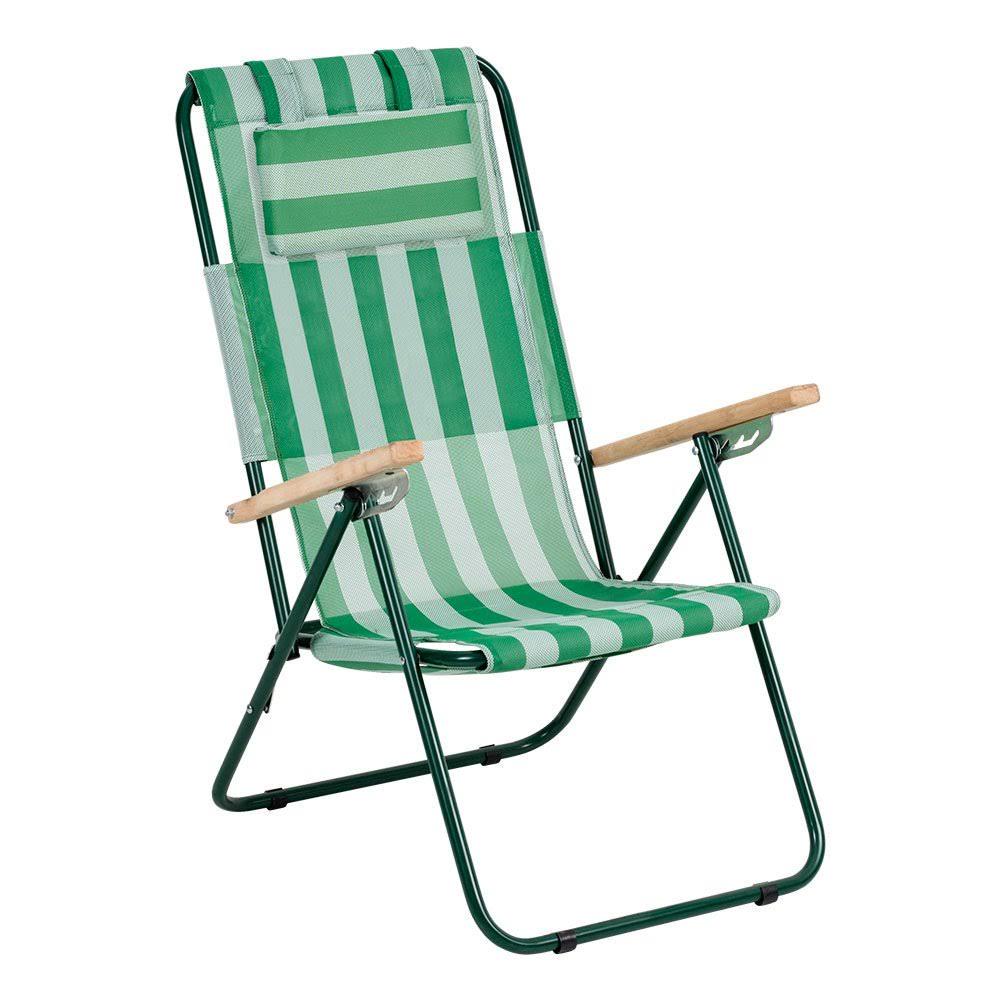 Кресло туристическое раскладное Vitan Ясень Бело-зеленый (7133)