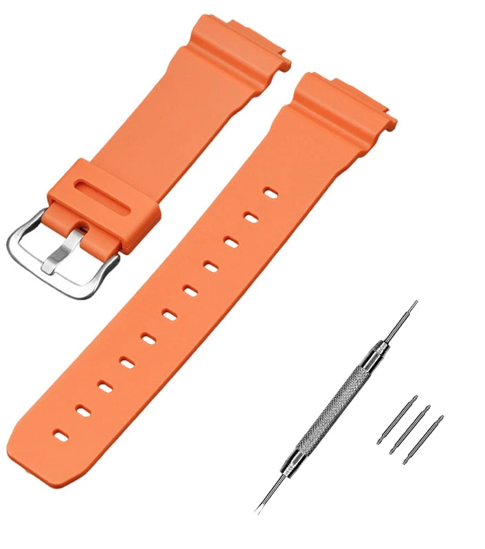 Ремінець для Casio G-Shock DW-6900 Orange SI (3785) Ремінець для Casio G-Shock DW-6900 Orange SI (3785)