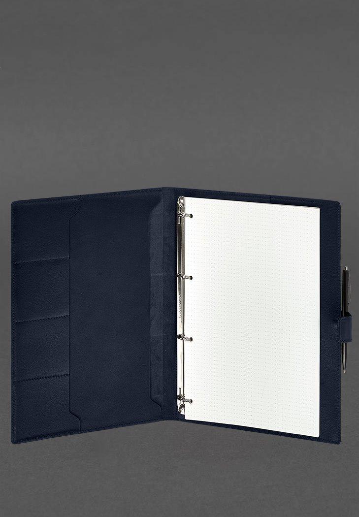 Блокнот шкіряний Софт-бук 9.2 Краст А4 Синій (A-027961) - фото 2