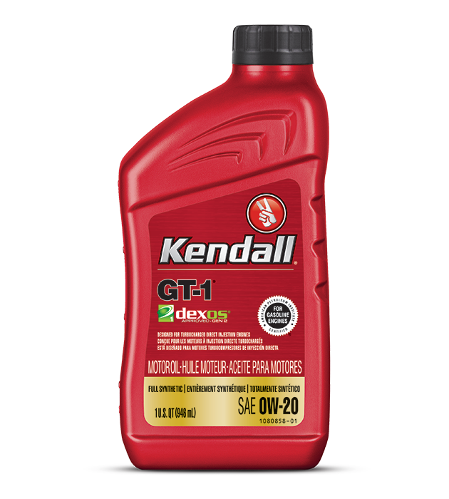 Kendall GT-1 MAX Full Synthetic Motor Oil 5W-20 – 8 Quart Pack – With LIQUITEK