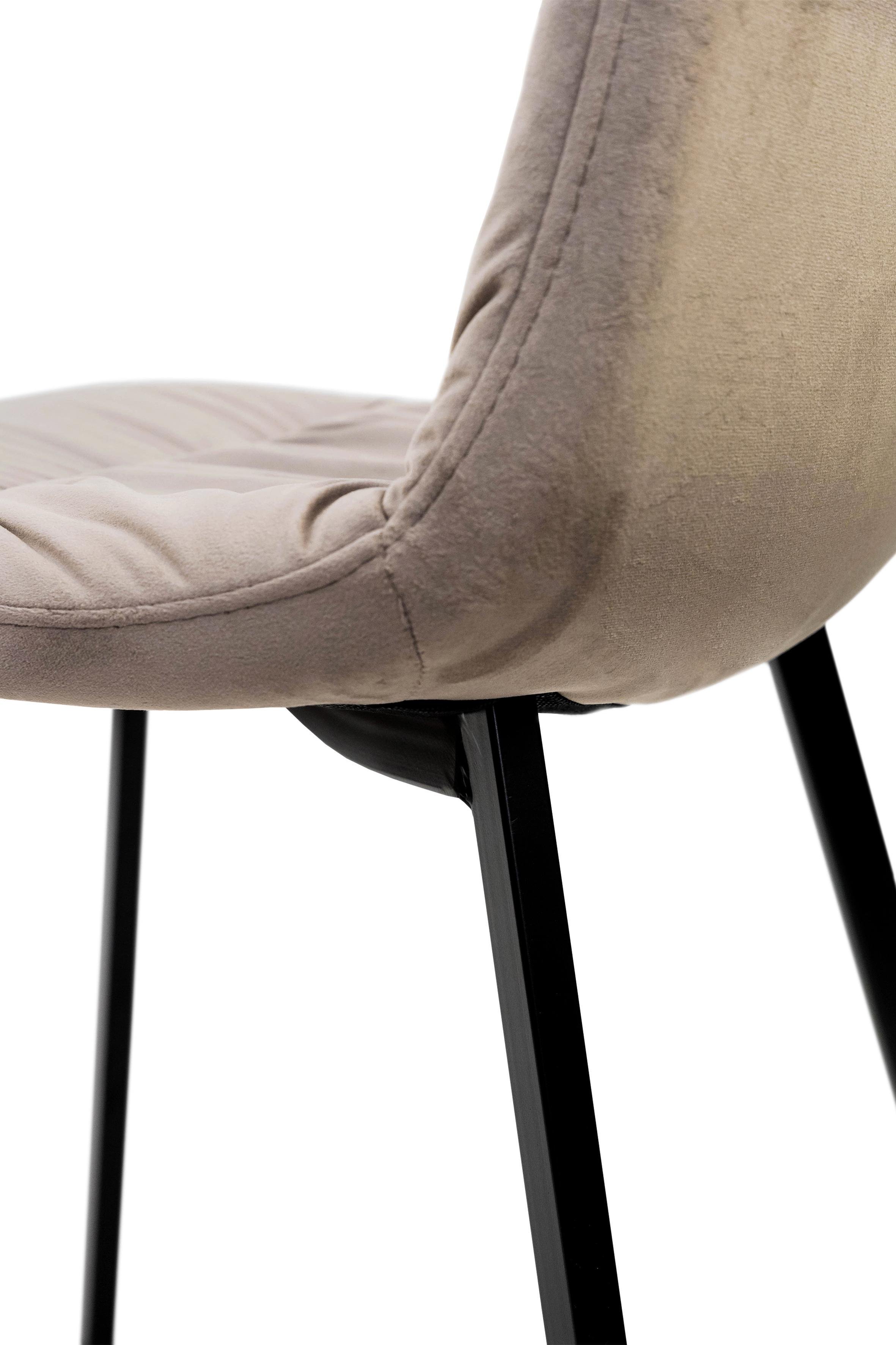 Стілець для кухні та вітальні ГРЕЙС Авері 440х890х460 мм Чорний/Мокрий пісок (GAА0056395) - фото 7 Стілець для кухні та вітальні ГРЕЙС Авері 440х890х460 мм Чорний/Мокрий пісок (GAА0056395) - фото 7