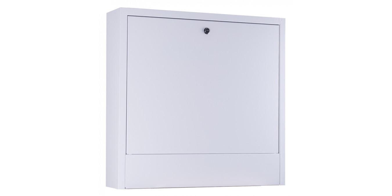 Шкаф коллекторный Галіндустрія ШКЗ-02 для наружного монтажа стальной с замком 615х580х120 мм Белый (124-119-000000216)