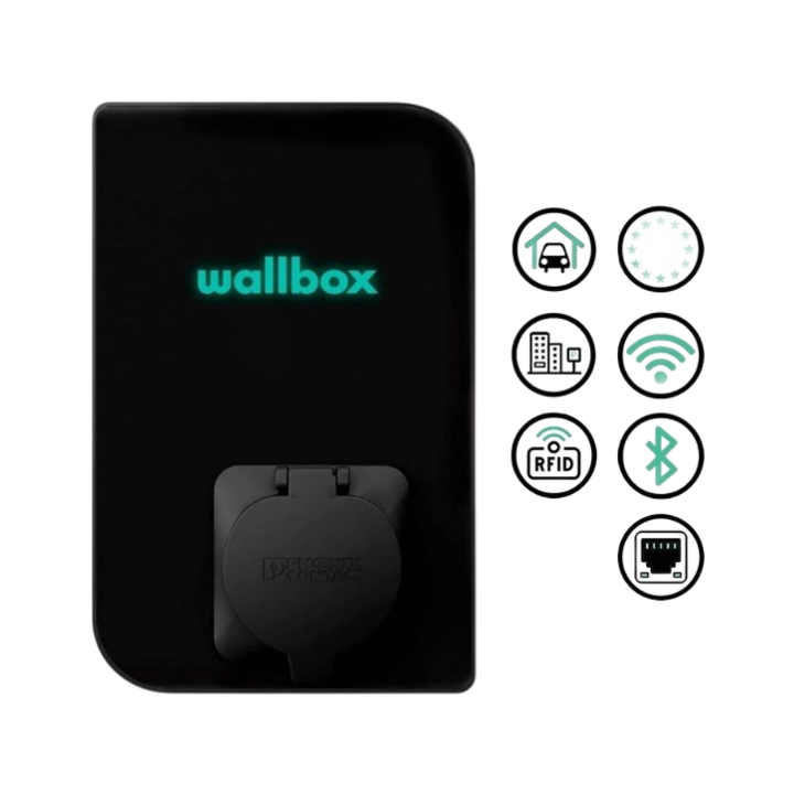 Зарядная станция Wallbox Copper SB 22 кВт с розеткой TYPE 2 WI-FI Bluetooth (CPB1-S-2-4-8-002-B) - фото 7 Зарядная станция Wallbox Copper SB 22 кВт с розеткой TYPE 2 WI-FI Bluetooth (CPB1-S-2-4-8-002-B) - фото 7