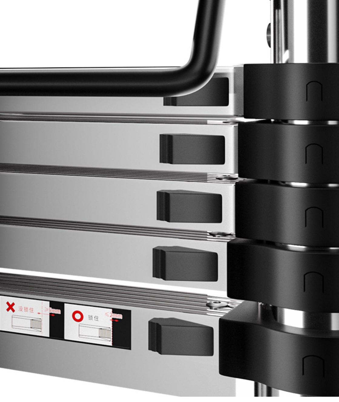 Драбина телескопічна зі стабілізатором 5,6 м (8527) - фото 6 Драбина телескопічна зі стабілізатором 5,6 м (8527) - фото 6