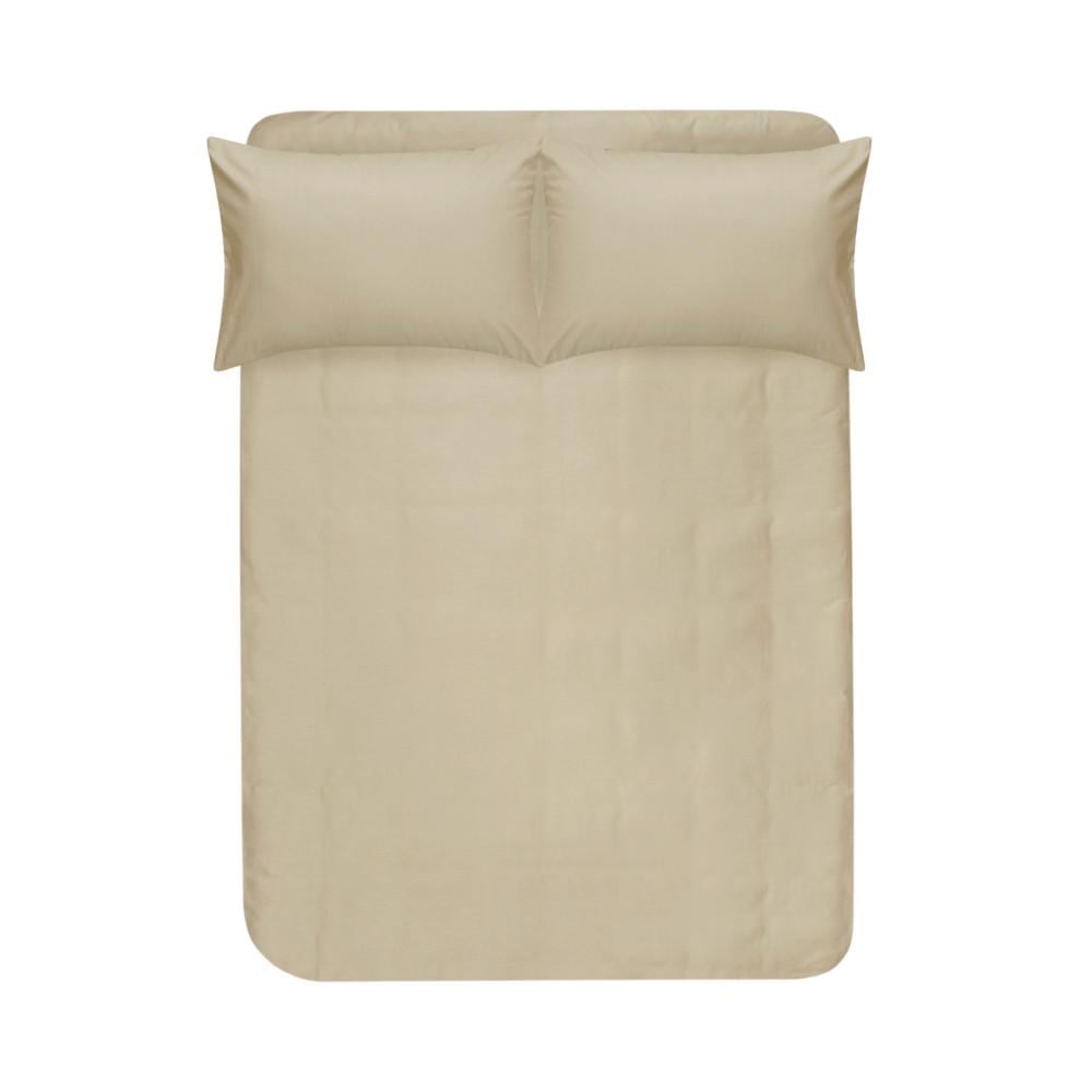 Простыня с наволочками Lotus Home Leona сатин premium 240х260 см Бежевый (22586381)