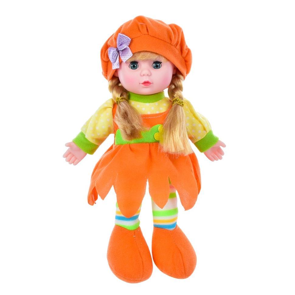 Лялька дитяча LY3011 м'яконабивна 28 см Помаранчевий Лялька дитяча LY3011 м'яконабивна 28 см Помаранчевий