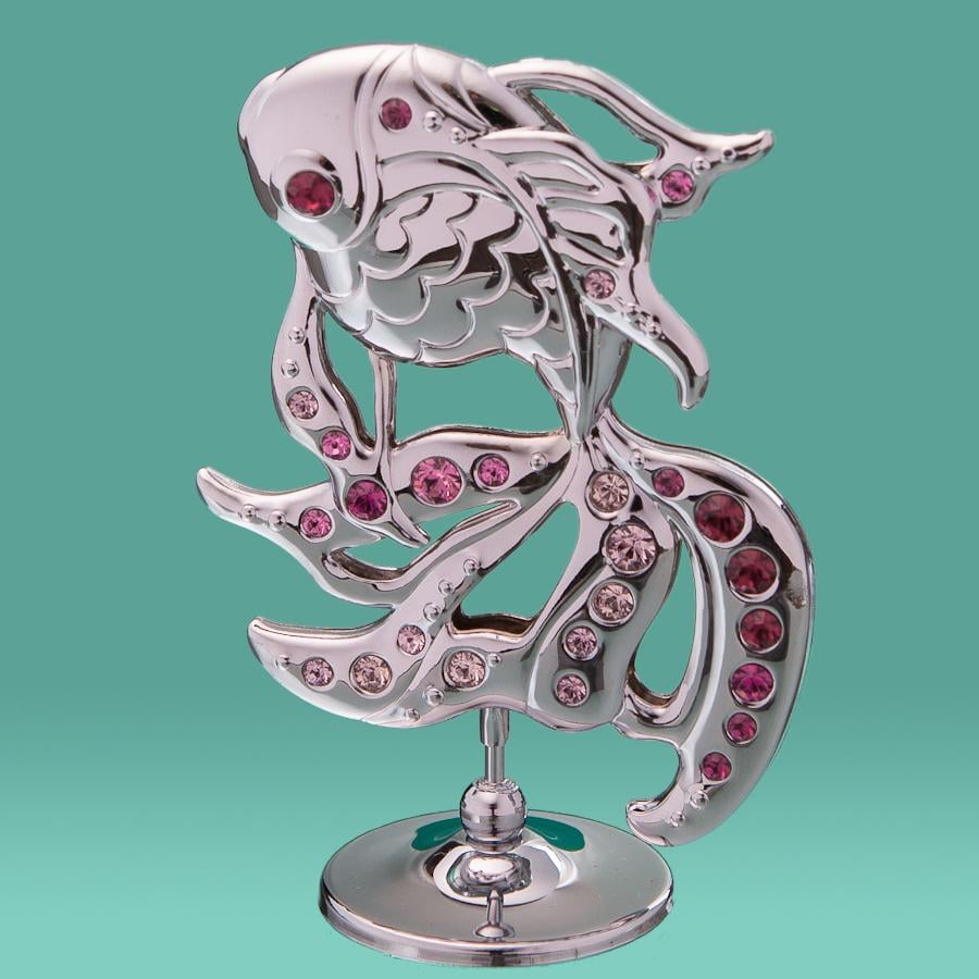 Фігурка Рибка Elisey посріблена зі стразами (0413-001SL)