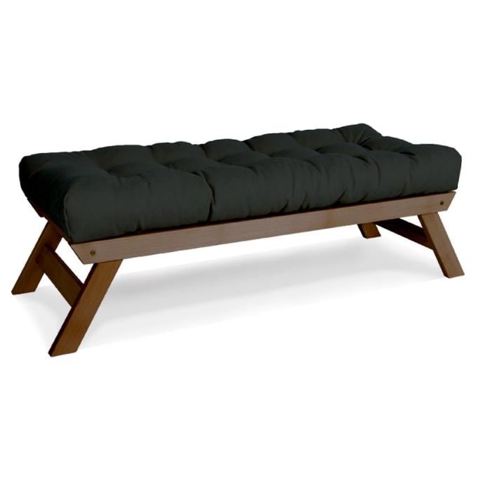 Скамья Woodman Allegro с мягким сиденьем из массива дерева Ореховый/Графитовый