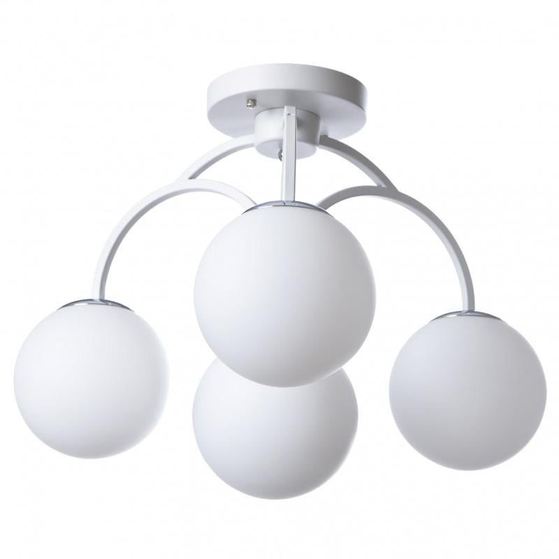 Люстра потолочная молекула Brille BL-430S/4 E27 WH