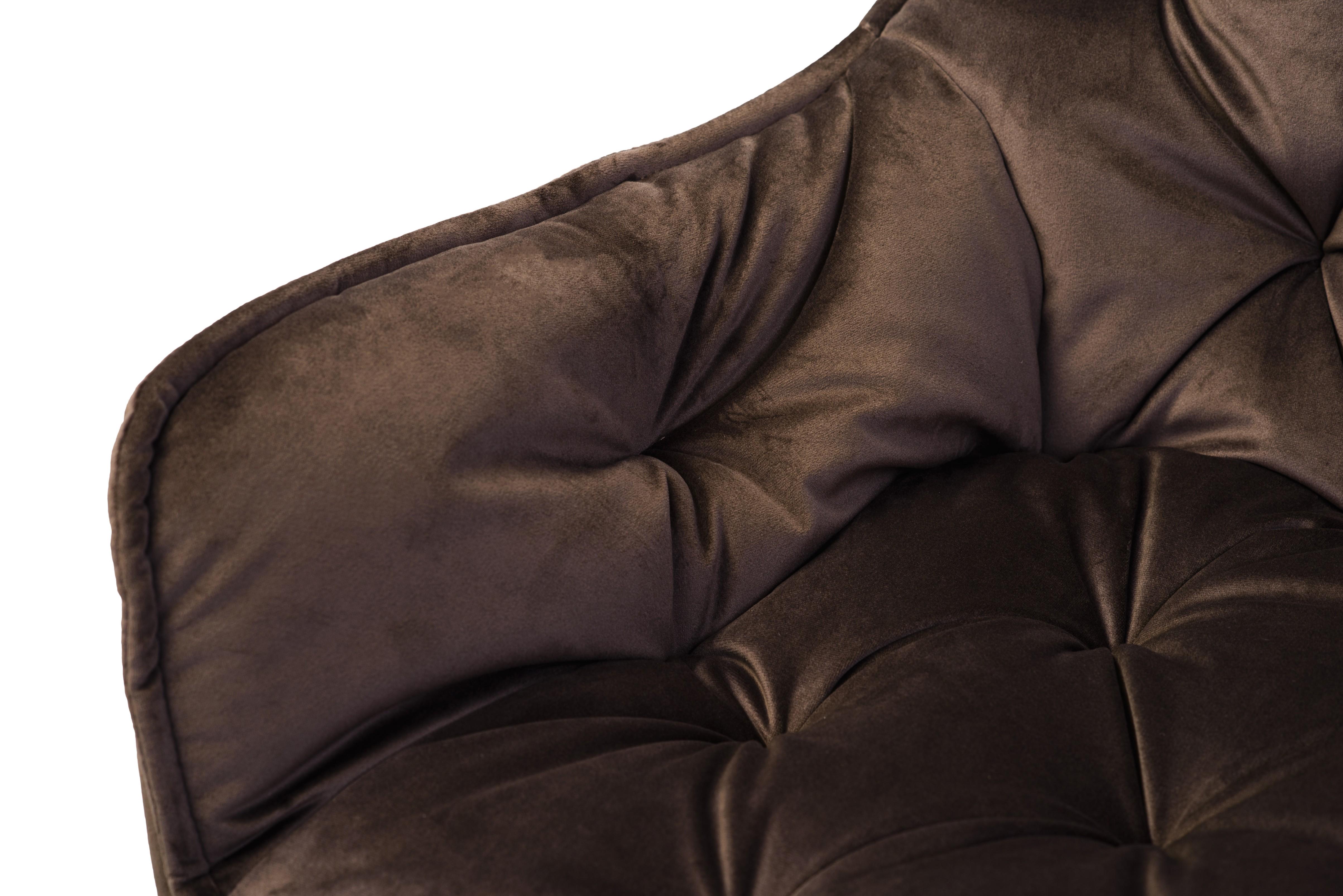 Стілець обідній Vetro Шоколад велюр/Чорний (M-65) - фото 7 Стілець обідній Vetro Шоколад велюр/Чорний (M-65) - фото 7