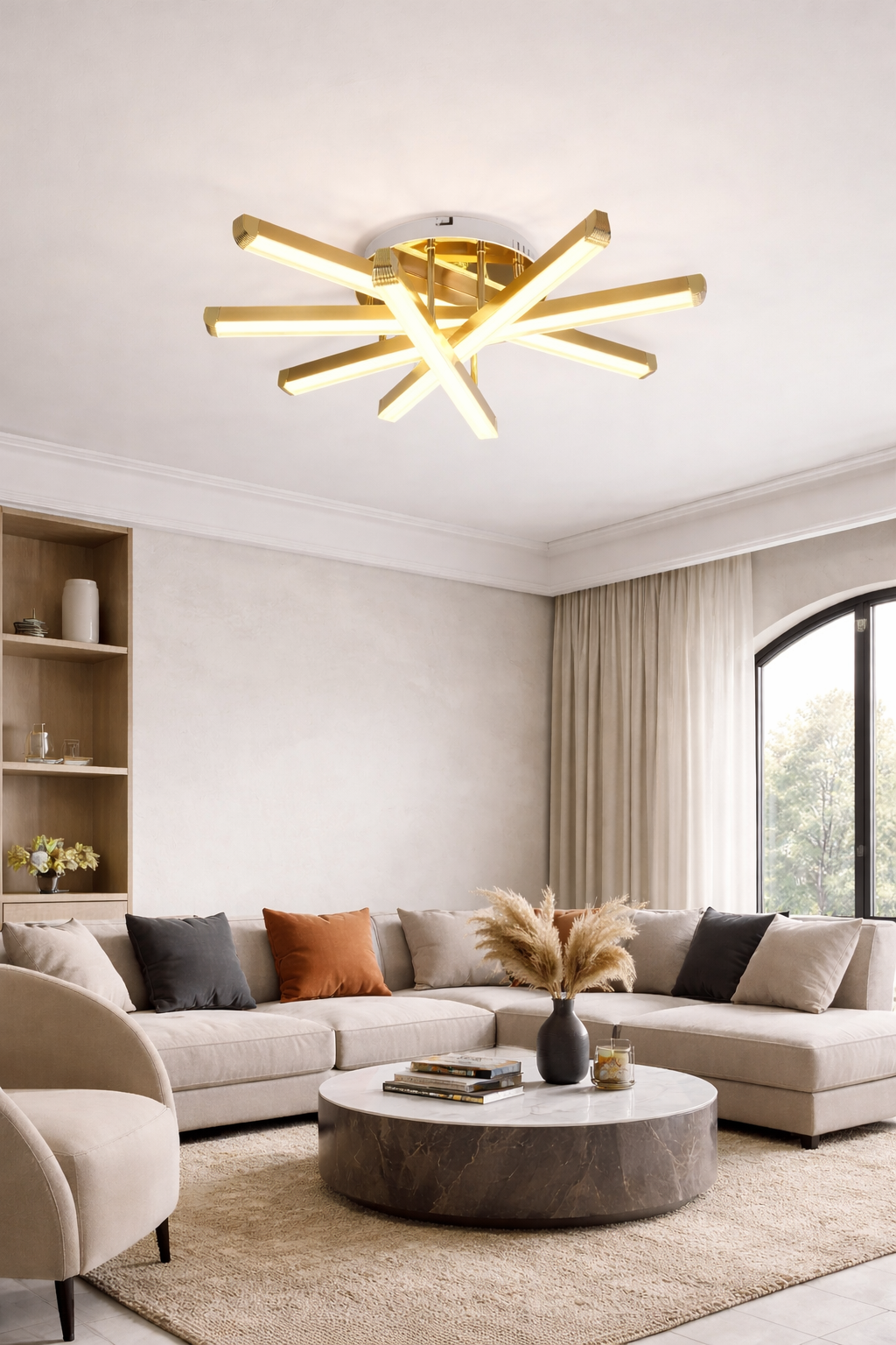 Люстра StarBeam LED 3 режима 79W (20297/5GD)