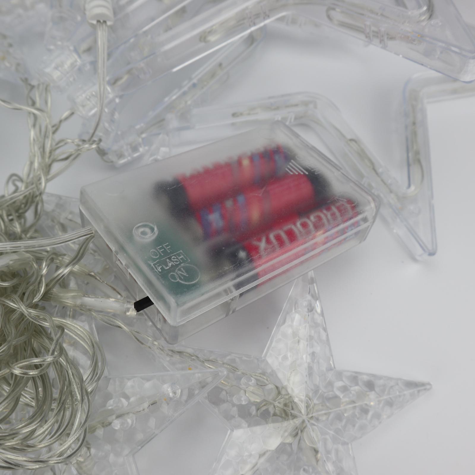 Гирлянда-штора Звезды на барейках и USB Xmas 3х1 м Теплый желтый (4507311) - фото 5