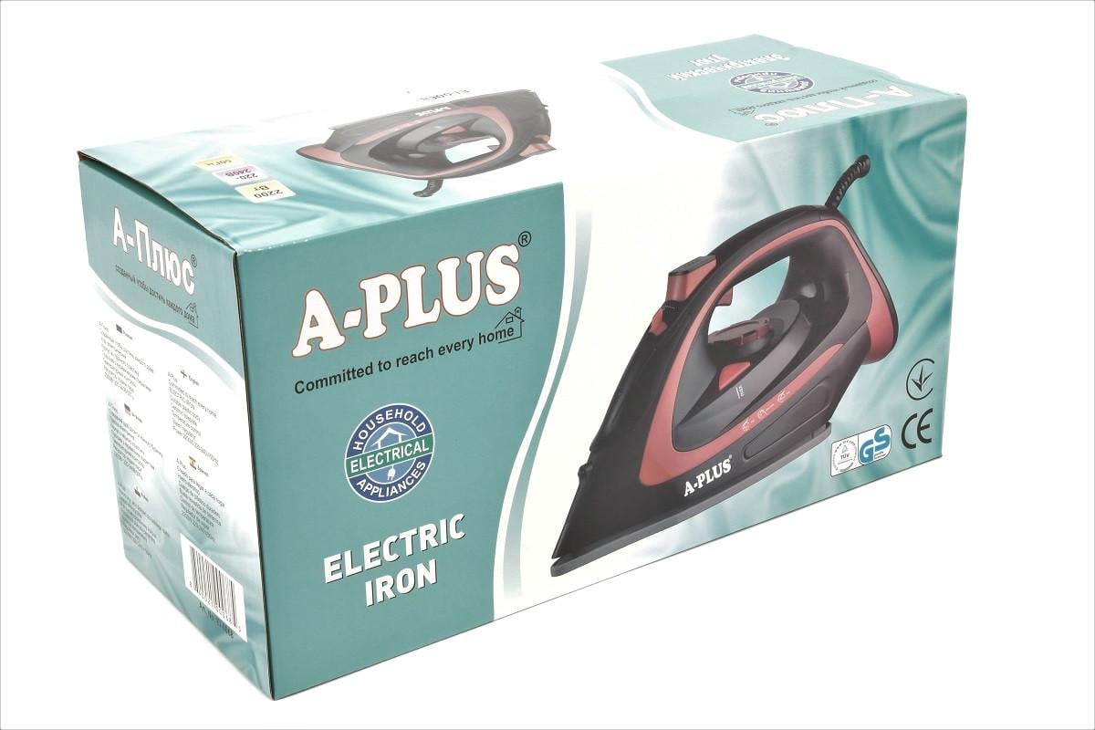 Праска A-PLUS 2000 Вт з керамічним покриттям 2200 Вт (1424152563) - фото 5 Праска A-PLUS 2000 Вт з керамічним покриттям 2200 Вт (1424152563) - фото 5