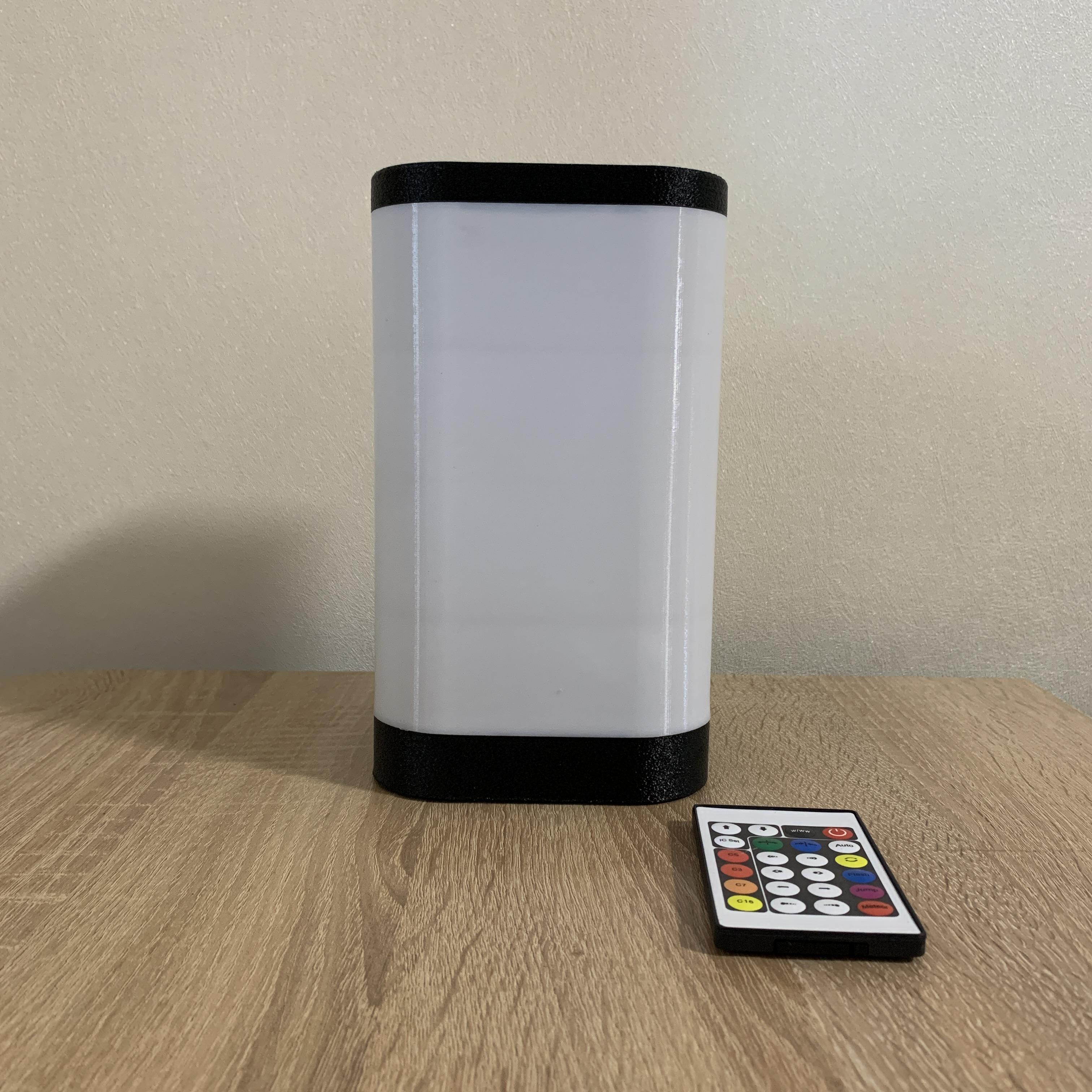 Ночник светодиодный беспроводной ModelRog на аккумуляторе с пультом управления и Bluetooth 16 цветов