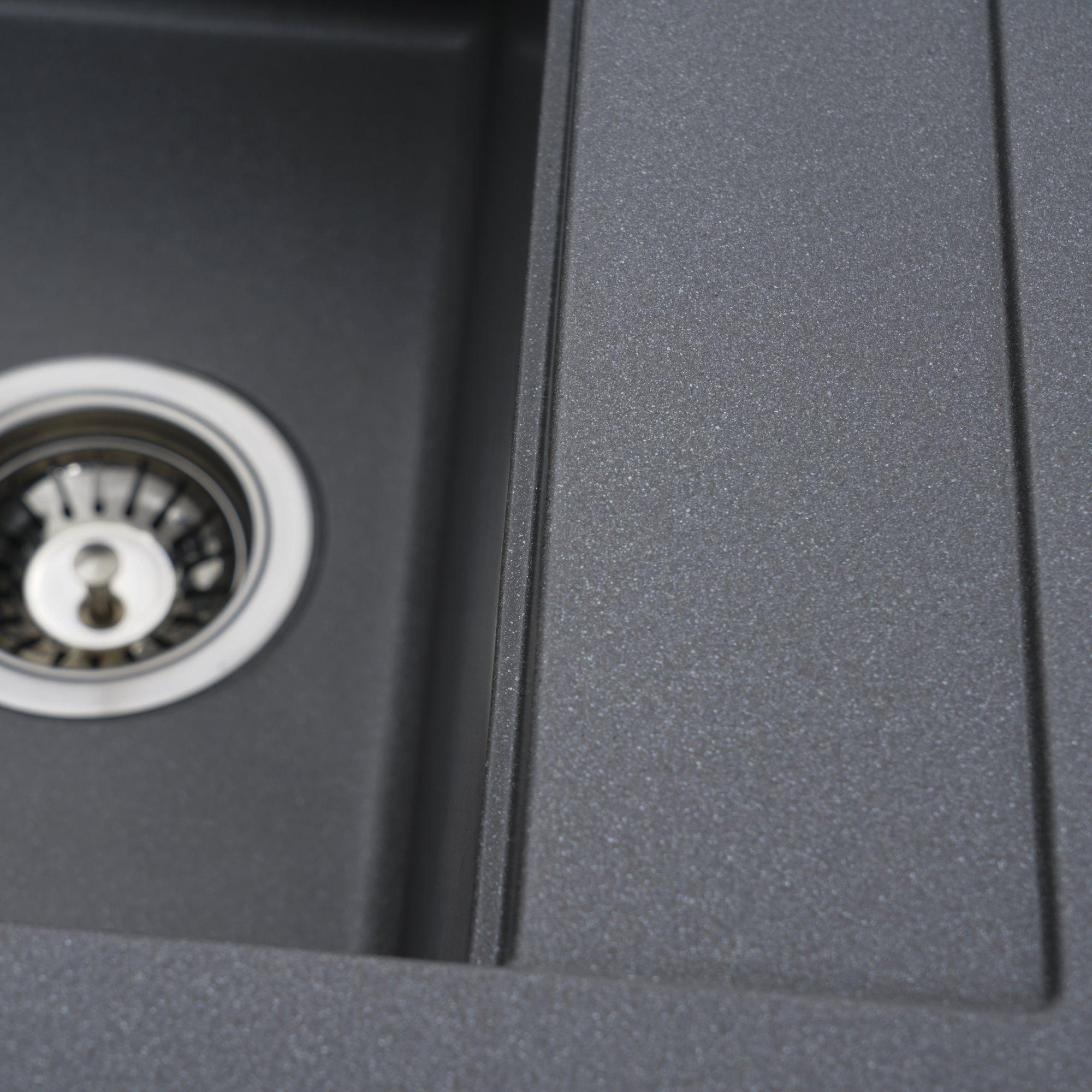 Мийка гранітна для кухні Platinum 5149 FIESTA матова Сірий мусон - фото 4 Мийка гранітна для кухні Platinum 5149 FIESTA матова Сірий мусон - фото 4