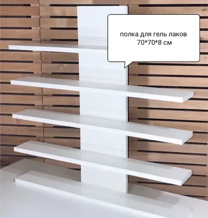 Стеллаж для гель лаков на 5 полок Белый (29439098) - фото 3 Стеллаж для гель лаков на 5 полок Белый (29439098) - фото 3