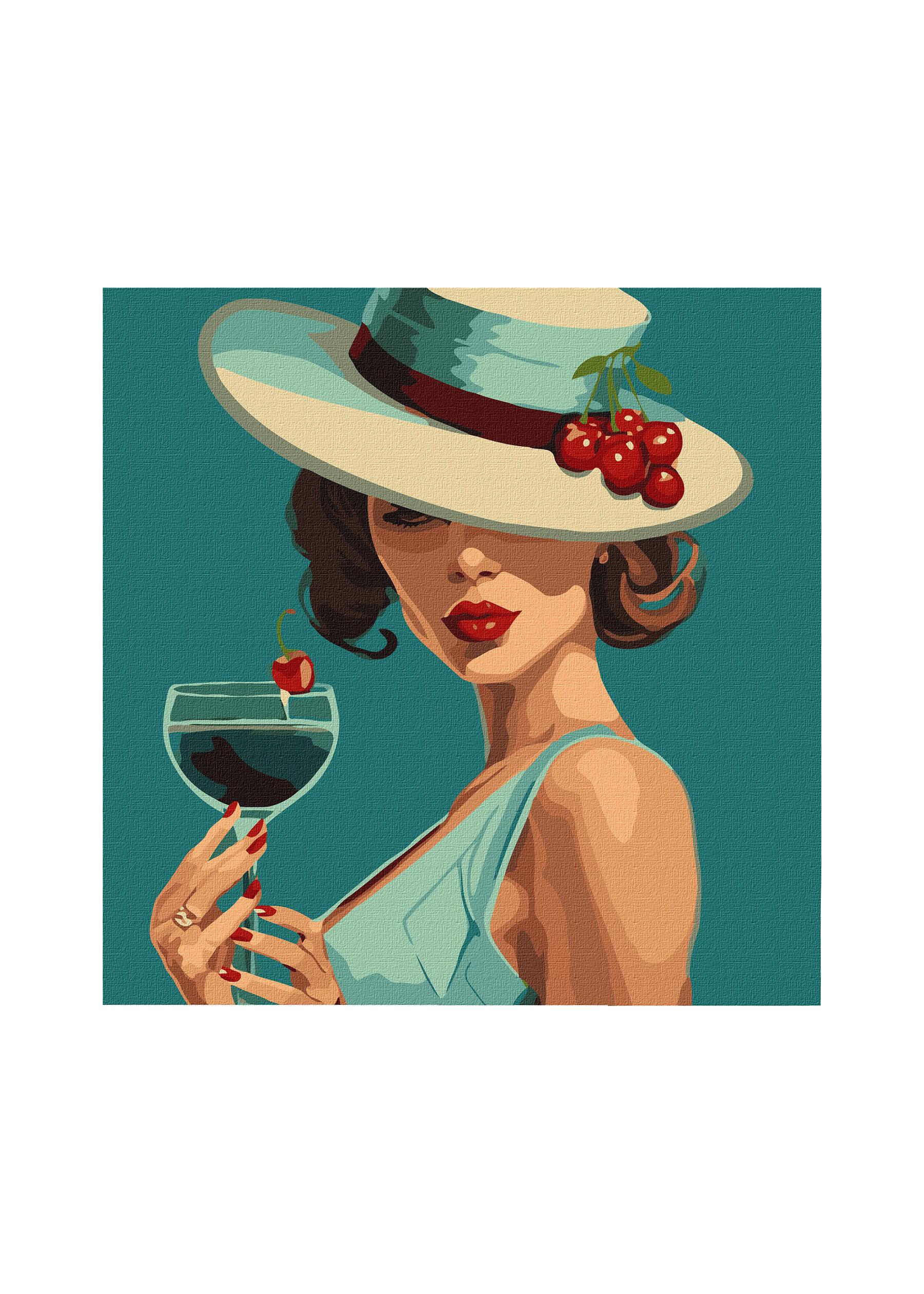 Картина за номерами Ідейка Блю Кюрасао 40х40 (КНO2553)