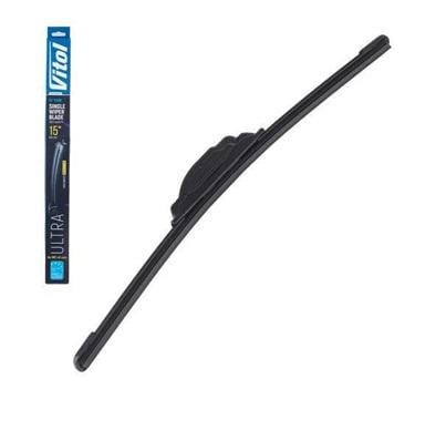 Щітка склоочисника безкаркасна Vitol ULTRA 15 380 мм 9 адаптерів
