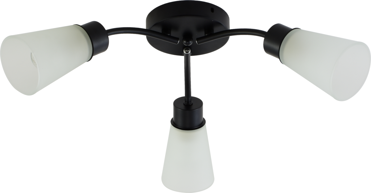 Люстра потолочная Light House SRS-20722/3 плафон белый Черный/Хром Люстра потолочная Light House SRS-20722/3 плафон белый Черный/Хром