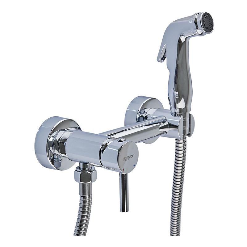 Смеситель с гигиеническим душем Zerix LR5398-6 настенный (ZX4736) - фото 4 Смеситель с гигиеническим душем Zerix LR5398-6 настенный (ZX4736) - фото 4