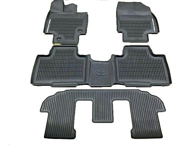 Коврики в салон Toyota для Toyota Highlander 2020- резиновые 4 шт. (PT9084820020)