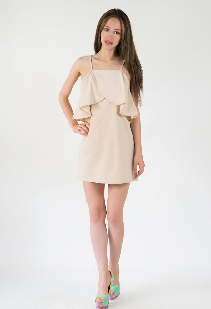 Платье Podium Sandy 21334-BEIGE S Бежевый