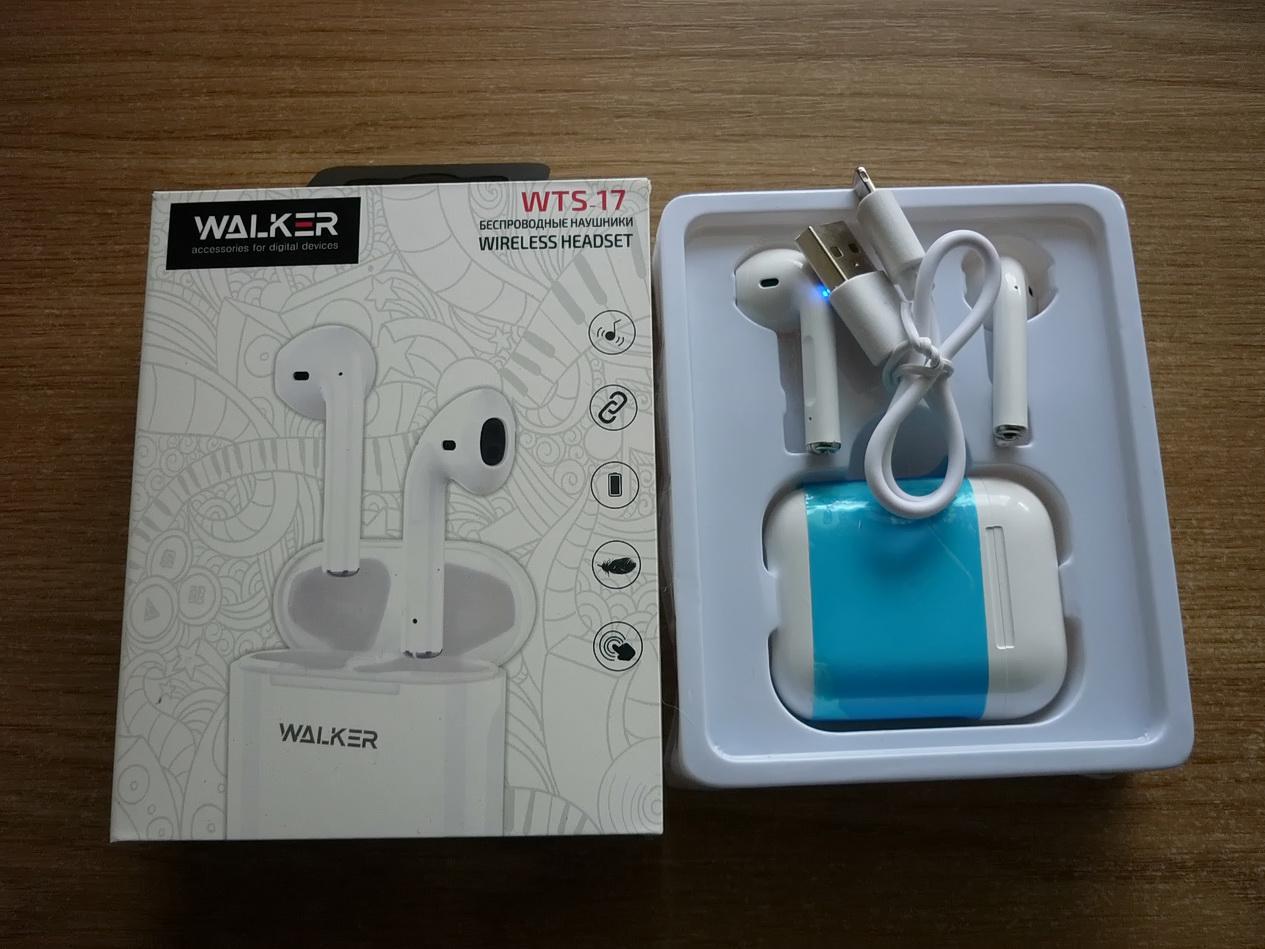 Наушники Walker WTS-17 Bluetooth White - фото 2