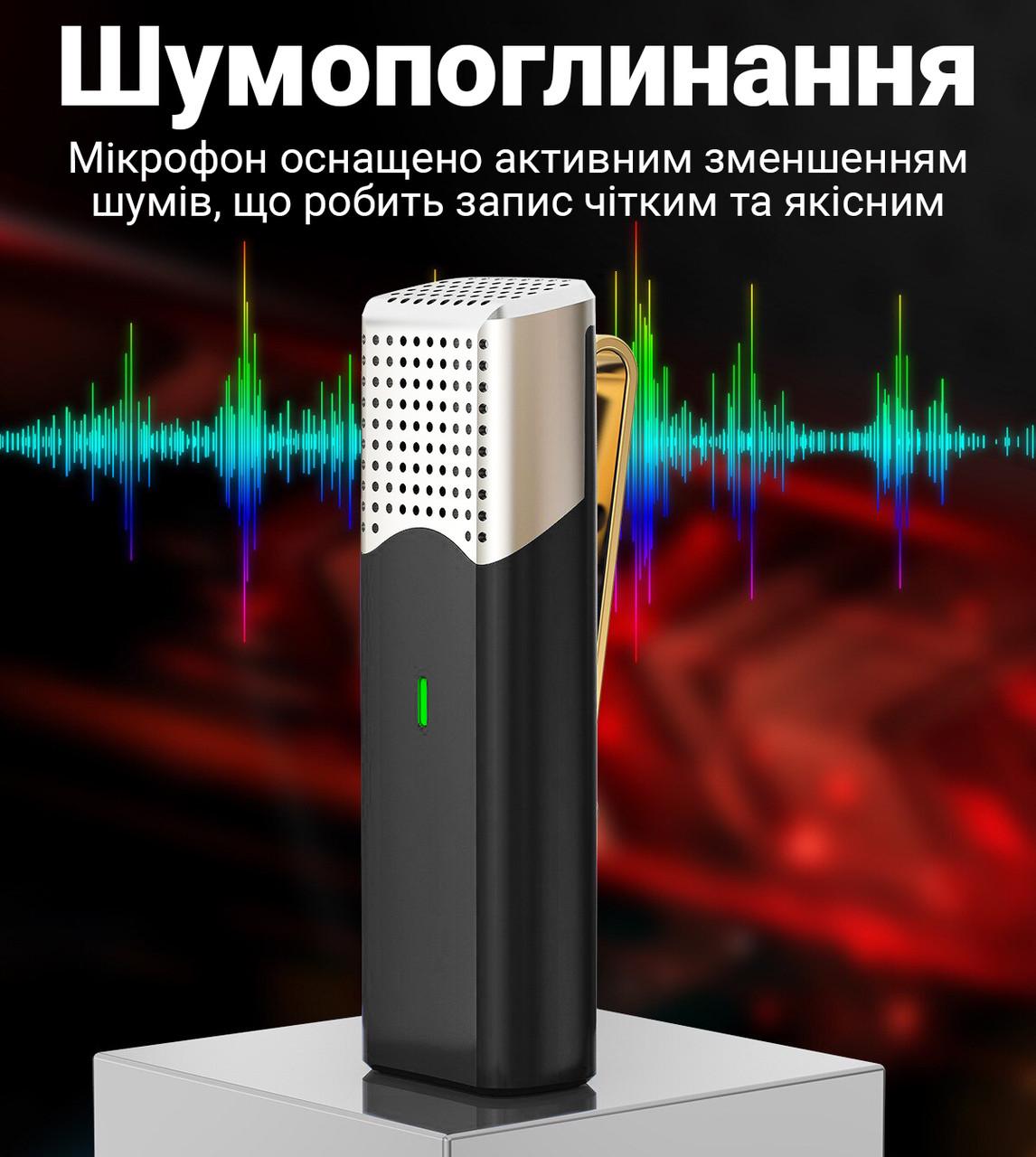 Микрофон беспроводной петличный Savetek P35 Type-C для Android смартфонов/ноутбуков/планшетов с зарядным кейсом до 20 м - фото 10