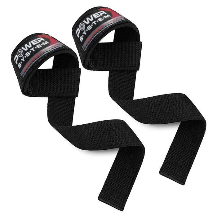 Лямки для тяги Power System PS-3400 Power Straps Black/Red (21398851) - фото 2