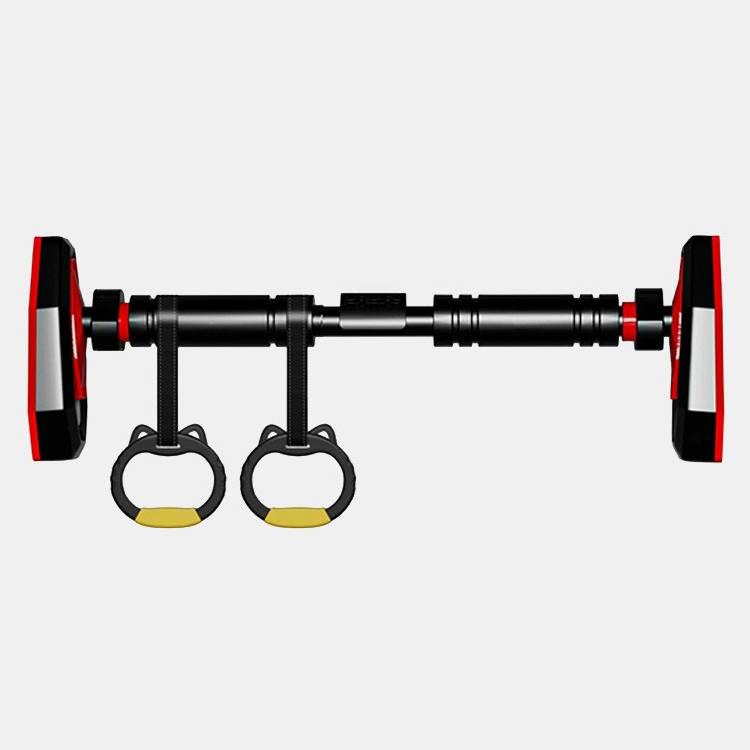 Турник раздвижной для подтягивания с кольцами 64-88 см