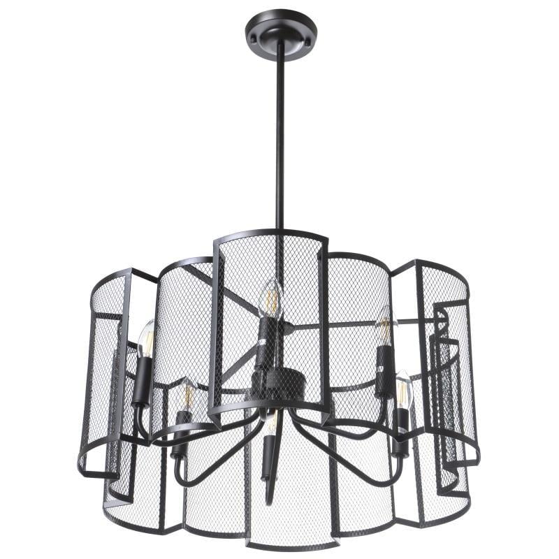 Люстра потолочная лофт Brille BL-400S/6 E14 BK