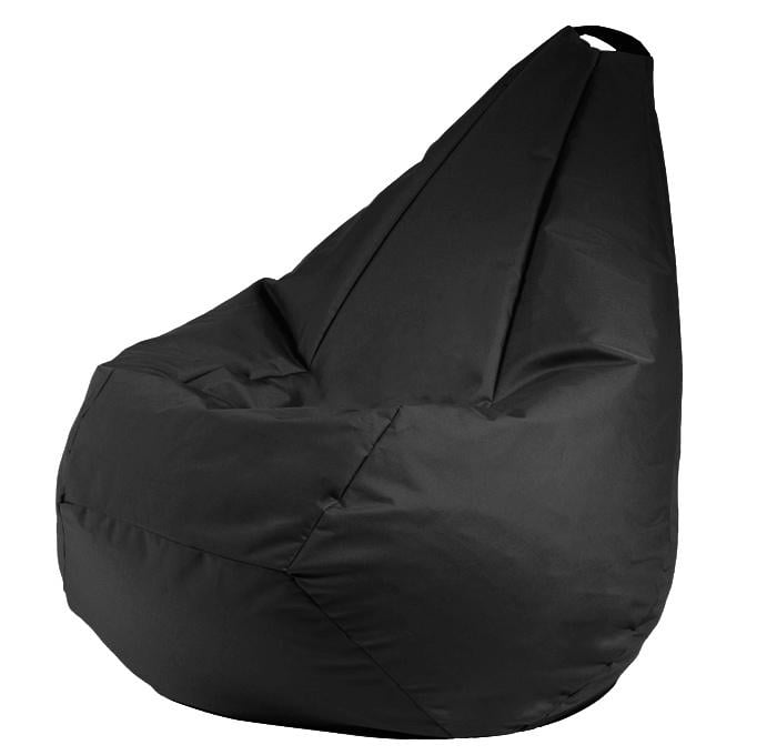 Крісло мішок груша безкаркасне XL 120х85 см Чорний (120859)