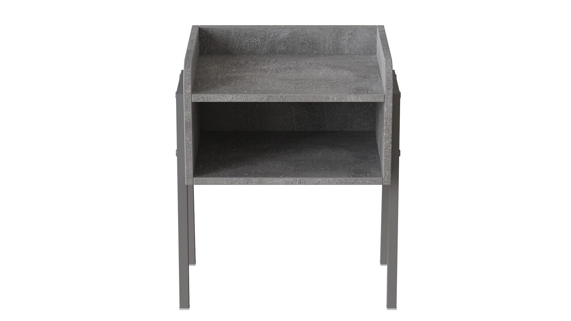 Тумба модульная Ferrum-decor Джузи металл/ДСП 16 мм 540x450x320 мм Серый/Бетон (FRD-102988)