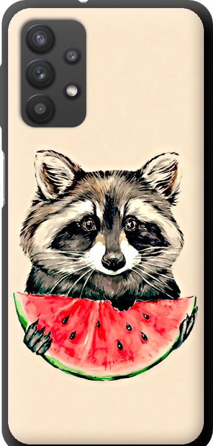 Чехол на Samsung Galaxy A32 A325F Енотик с арбузом (4605b-2204-42517)