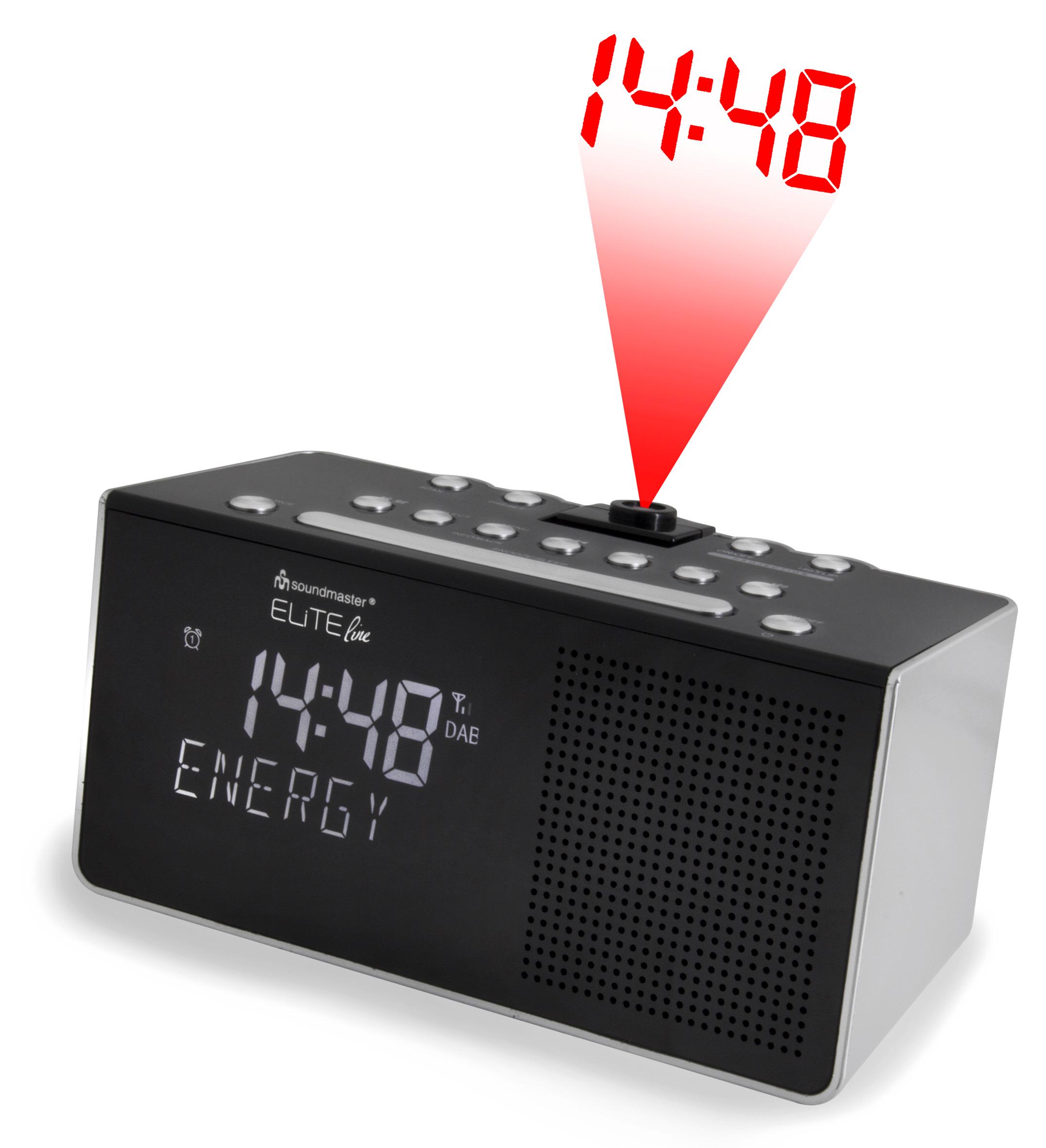 Радіогодинник Soundmaster UR8200SI DAB/FM із проекцією часу на стіну/дах - фото 2